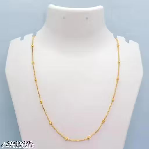 old Plated Bol Chain Necklace For Womens Gold Plated Bras Chain