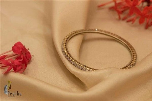 Single line Diamond Bangle