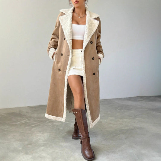 Fashion Temperament Composite Fur Velvet Coat