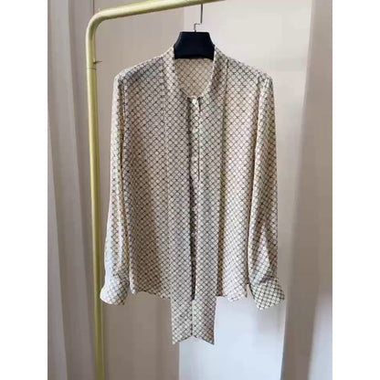 French Style Hong Kong Style Loose Shirt Chic Top
