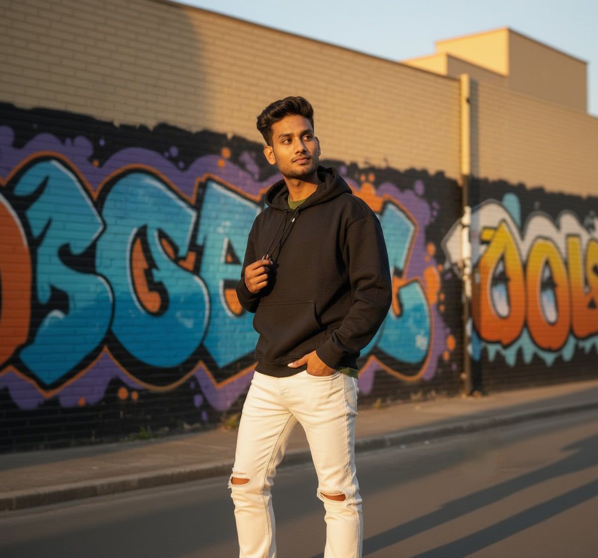 Black Hoodie For Men/Women