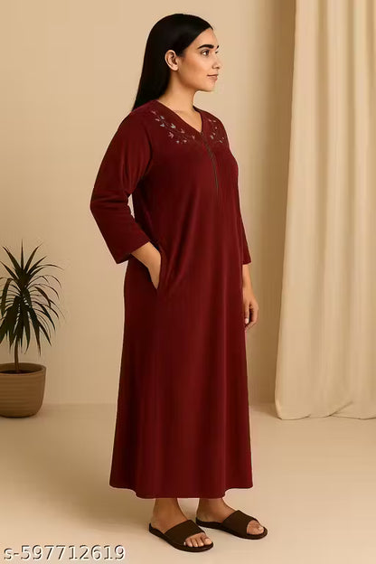 Velvet Night Gown