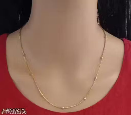 old Plated Bol Chain Necklace For Womens Gold Plated Bras Chain