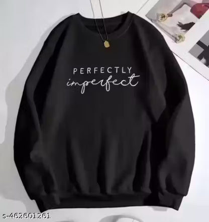 Fancy Designer Printed Sweatshirts Roung Neck Hoodie For Women's