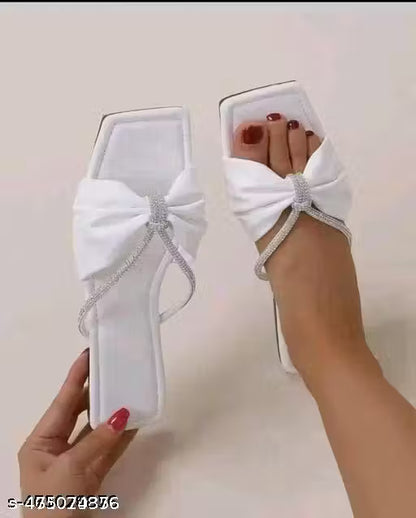 Flats sandals Women sandal Bright White Flats